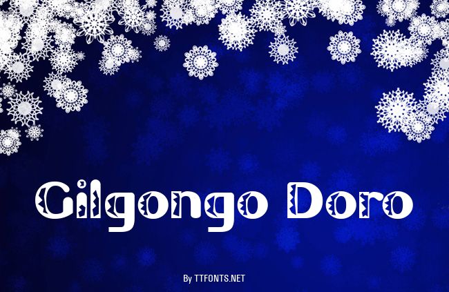 Gilgongo Doro example